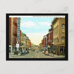 South Main Street vom öffentlichen Platz, Mount Ve Postkarte