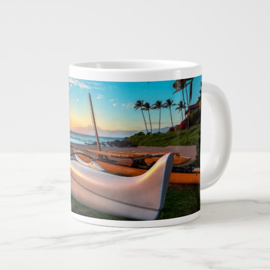 South Maui Beach bei Sunset | Maui, Hawaii Jumbo-Tasse (Vorderseite Rechts)
