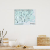 South New England Streams 18 x 24 Poster (Küche)