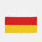 South Ossetia Flag Fleecedecke (Vorderseite (Horizontal))