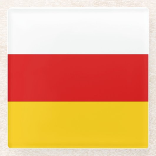 South Ossetia Flag Glasuntersetzer (Vorderseite)