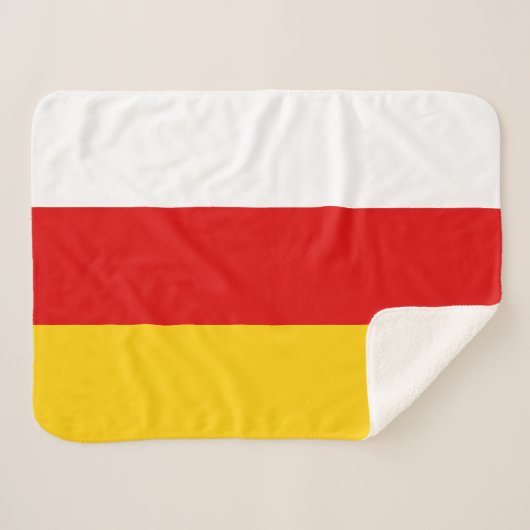 South Ossetia Flag Sherpadecke (Vorderseite (Horizontal))