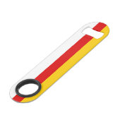 South Ossetia Flag Speed Flaschenöffner (Vorderseite Schrägansicht)