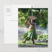 South Pacific Fire Walk Dance Postkarte (Vorne/Hinten)