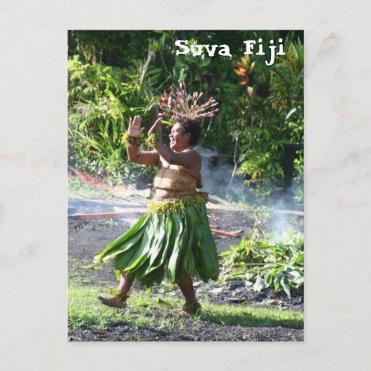 South Pacific Fire Walk Dance Postkarte (Vorderseite)
