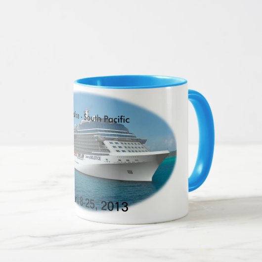 South- Pacifickreuzfahrt Tasse (VorderseiteRechts)