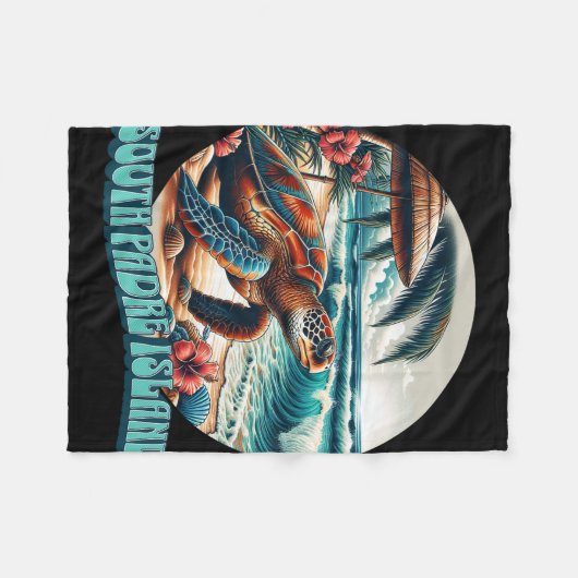 South Padre Island _1  Fleecedecke (Vorderseite (Horizontal))