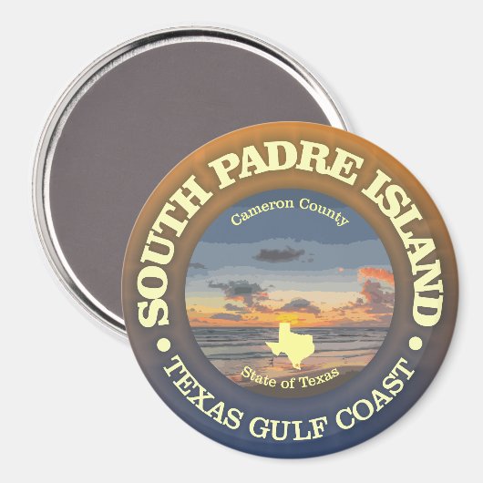 South Padre Island (C) Magnet (Vorderseite/Rückseite)
