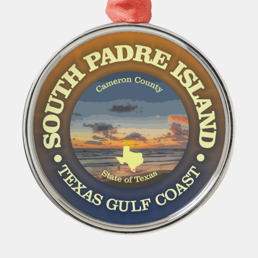 South Padre Island (C) Ornament Aus Metall (Vorne)