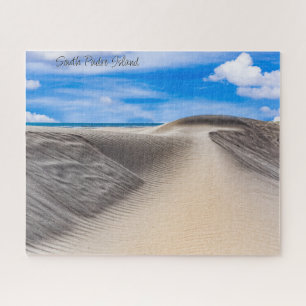South Padre Island Sand Dunes mit Sunny Sky Puzzle