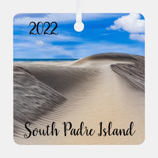 South Padre Island, Sand Dunes Ornament Aus Metall (Vorderseite)