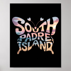 South Padre Island Schmetterling - Texas Strand St Poster