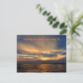 South Padre Island, Sunset, Postcard Postkarte (Stehend Vorderseite)