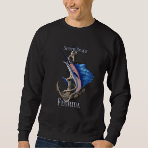 South Padre Island Texas Schwertfisch Marlin Ocean Sweatshirt