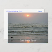 South Padre Island Texas Sunrise Post Card Postkarte (Vorne/Hinten)