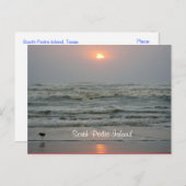 South Padre Island Texas Sunrise Post Card Postkarte (Vorne/Hinten)