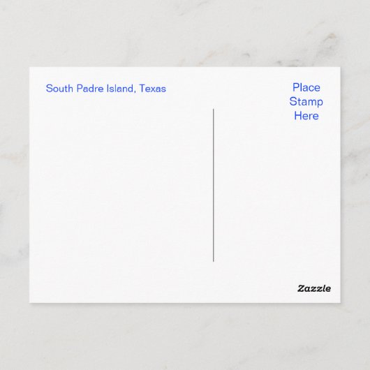 South Padre Island Texas Sunrise Post Card Postkarte (Rückseite)