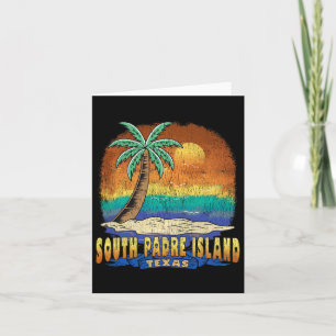 South Padre Island Texas Vintag bekümmert Souven Karte