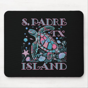 South Padre Island Tx Schildkrötenliebhaber Bunter Mousepad