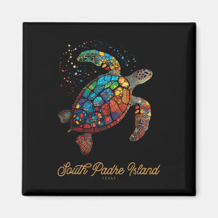 South Padre Island Vintage Retro Texas Meeresschil Magnet