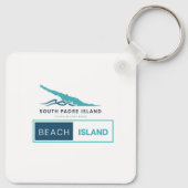 south pedre island beach island schlüsselanhänger (Rückseite)
