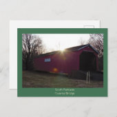 South Perkasie Covered Bridge Postkarte (Vorne/Hinten)