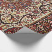 South Persia Yezd Red Pink Green  Geschenkpapier (Ecke)