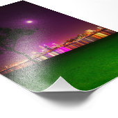 South Perth Foreshore Perth City Lights Skyline Fotodruck (Ecke)