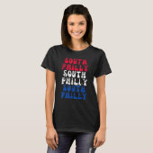 South Philly City of Brotherly Liebe Patriotic Phi T-Shirt (Vorne ganz)