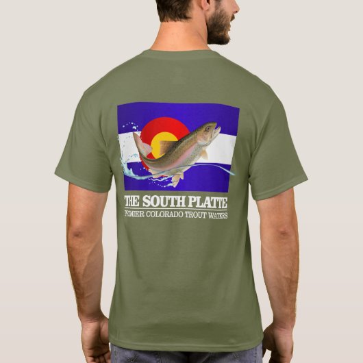 South Platte River (Premier Trout Waters) T-Shirt (Rückseite)