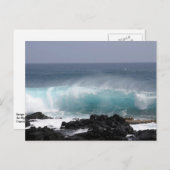 South Point Wave, Hawaii Postkarte (Vorne/Hinten)