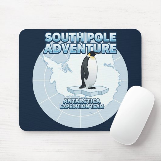 South Pole Adventure Antarctica Expedition Team Mousepad (Mit Mouse)