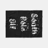 South Pole Elf Funny Novelle Weihnachten Schneeflo Fleecedecke (Vorderseite (Horizontal))