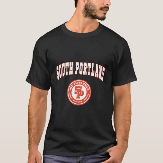 South Portland High School Red Riots T-Shirt (Vorderseite)