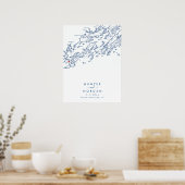 South Portland Maine Modern Guest Book Poster (Küche)