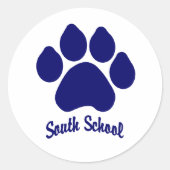 South School Paw Sticker (Vorderseite)