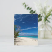 South Sea Island Beach, Fidschi Postkarte (Stehend Vorderseite)