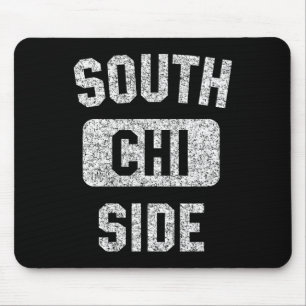 South Side Chi Gym Style gestörte White Print Mousepad