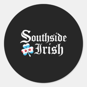 South Side Irish Chicago Green St Patricks Day Runder Aufkleber