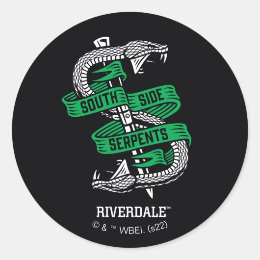 South Side Serpents Graphic Runder Aufkleber (Vorderseite)