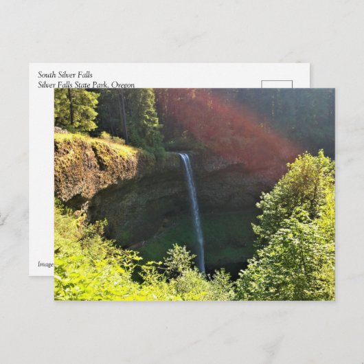 South Silver Falls, OR Postkarte (Vorne/Hinten)