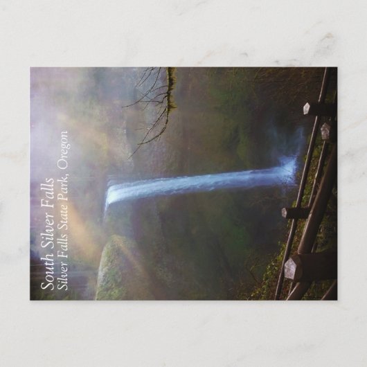 South Silver Falls, OR Postkarte (Vorderseite)