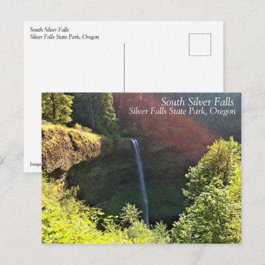 South Silver Falls, OR Postkarte (Vorne/Hinten)