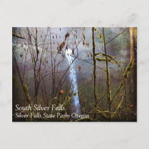 South Silver Falls, Oregon Postkarte