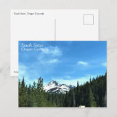 South Sister, Oregon Postkarte (Vorne/Hinten)