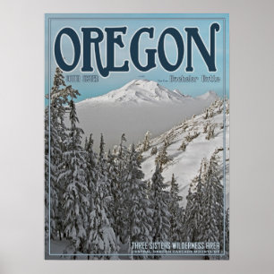 South Sister von Bachelor Butte Poster