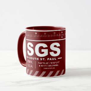South St Paul Municipal Flughafen Fleming Field Tasse