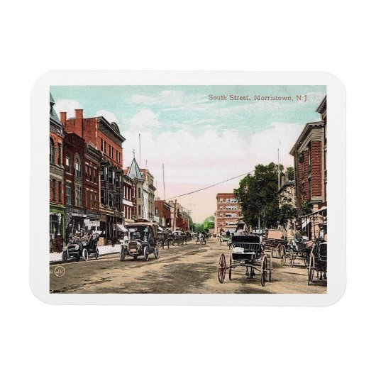 South Street, Morristown NJ, Vintag Magnet (Horizontal)
