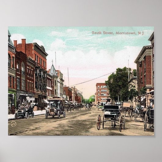 South Street, Morristown NJ, Vintag Poster (Vorne)