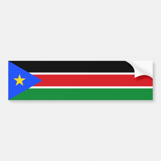 South Sudan Flag Autoaufkleber (Vorne)